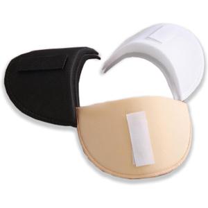 SZMUHLNY 3 Pairs Shoulder Pads for Women Clothes,No-Sewing Required Anti-Slip Detachable Reusable Soft Sponge Shoulder Pads for Men Blazer Clothes Sewing Accessories (15 * 9 * 1.5 cm, 3pack/Black,White,Skin)