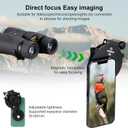 FANAUE Telescope Phone Adapter, Spotting Scope Smartphone Phone Mount for Binoculars Monocular Microscope, Magnetic Cell Phone Digiscoping Holder for Camera Photography