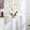 6PCS White Delphinium Artificial Flower Lifelike Larkspur Silk Flowers Plant 35.43'' Long Stem Blossoms Fake Flowers for Tall Vase Floral Arrangements Home Table Wedding Decor(White)