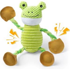 DELOMO Dog Toys for Large Dogs: Tug of War Dog Toys with 5 Squeakers - Tough Plush Dog Chew Toys for Small,Medium,Large Breed