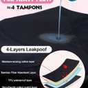 Lictin Period Underwear for Teens Girls, Absorbent Boy Shorts Period Panties Women (Black, XL)