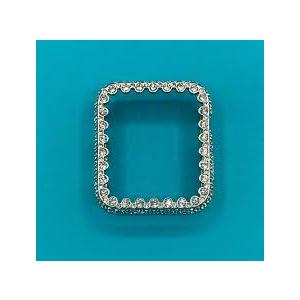 Elegant Rhinestone Watch Protector Case – 38mm, Scratch-Resistant Silver Cover for Apple Watch & Smartwatches