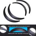 DREAMIZER 80cm+90cm Fender Flares Universal for Cars - Wide Body Kit 35mm/50mm Flexible Black Widebody Kit Off-road Durable Wheel Arch Protector for Car SUV