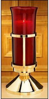 Religious Supply Sanctuary Lamp with Ruby Sanctuary Globe