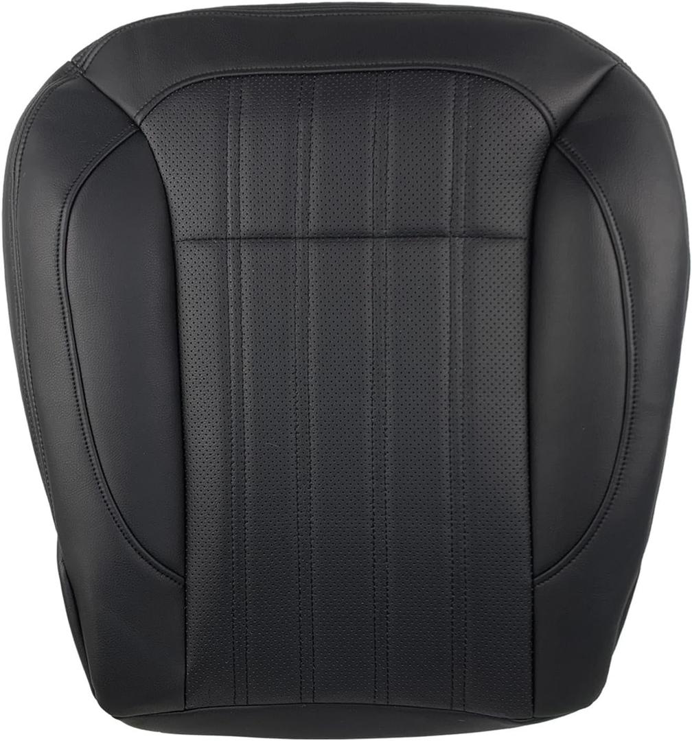 Driver Bottom Leather Seat Cover Replacement for 2013-2016 Mercedes Benz GL450 (Black)