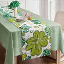 St Patrick's Day Table Runner Linen Farmhouse Country Table Runners 72 Inches Long for Dining Table Decor, Kitchen,Party (13"x71")