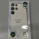 Stand for Samsung Galaxy S24 Ultra Case, Compatible with MagSafe, Built-in Kickstand, Camera Lens Protector, Translucent Matte Slim Silicone Shockproof Hard Back Phone Cover, Black