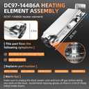 DV40J3000EW/A2 DV42H5000EW/A3 DV45H7000EW/A2 Dryer Heating Element DC97-14486A for Samsung DV42H5200EW/A3 DV42H5200EP/A3 DV42H5400EW/A3 DVE50R5400W/A3 DV393ETPAWR/A1 DV330AEW/XAA DV448AEW/XAA