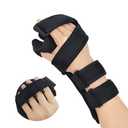 OSK Soft Functional Resting Hand Splint for Flexion Contractures - Stroke Hand Brace- Corrective, Supportive Brace for Correction, Comfort & Pain Relief (Small, Right)