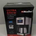 Mueller Ultra Brew Thermal Coffee Maker, 8 cup (34oz) Carafe, Keep Warm, Auto Shut-Off, LCD Display Coffee Machine, Programmable, Delay Brew Function, Stainless Steel