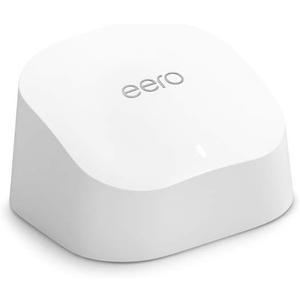 Amazon Eero 6 Mesh WiFi Router – Supports Internet Plans Up To 900 Mbps, Covers Up To 1,500 Sq. Ft., Connects 75+ Devices, 1-Pack