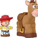 Fisher-Price Little People Toddler Toys Disney Pixar Toy Story Bobbin Bullseye Horse & Jessie Figures for Pretend Play Kids Ages 18+ Months