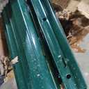 Metal Fence Post 7feet, Heavy Duty Garden Fence Post for Holding Wire Fence, Sign U Post Pack of 10 Sturdy Outdoor No Dig Fence Post for Garden Yard Green