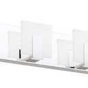 Aipsun 6 Lights Dimmable Modern LED Bathroom Vanity Light Acrylic Stainless Steel Chrome Up and Down Bathroom Wall Light Over Mirror(White Light 6000K)