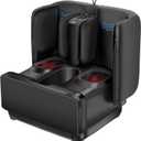 COMFIER 2-in-1 Shiatsu Foot Massager & Foot Rest,Foot and Calf Massager with APP Control, Heated Feet Massager for Home Office Use, Gifts for Men Women (Light Black)