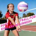 Saretas Volleyball Soft Beach Volleyball - Official Size for School, Indoor, Outdoor and Play Game Gym Workout - Play for Girls, Adults and Family.