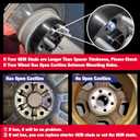 KSP 6X5.5 Wheel Spacers for Silverado Sierra,1.5"(38mm) Real Forged Spacers with 78.1mm Hub Bore M14x1.5 Studs fit for Tahoe Avalanche Express Suburban Sierra Yukon