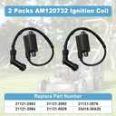 2PCS AM120732 Ignition Coil Replaces 21121-2083 21121-2064 21121-2092 | Compatible with Mule 3010 4010 2510 2500 KAF 620 650 FD590V FD620D FD501D GAS 285 320 425 445 455 F911