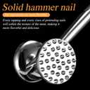 2-piece set meat tenderizer,meat tenderizer tool,meat mallet,Tenderizes meat, makes steaks evenly thick, helps marinate and shortens cooking time