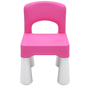 burgkidz Plastic Kids Chair, Durable and Lightweight, 9.3" Height Seat, Indoor or Outdoor Use for Toddlers Boys Girls Aged 2+ (Pink)