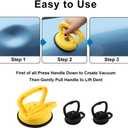 3 Pack Car Dent Puller, ABS Removal Suction Cup Dent Puller with Gloves, Powerful Suction Car Repair Remover Tool for Cars, Glass & Furniture