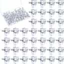 50 PCS 1/8 Inch Shelf Support Peg, Clear Plastic Cabinet Shelves Pins Kitchen Cabinet Shelf Pegs Shelves Holder Pins Replacement Peg for Closet, Kitchen, Furniture, Bookcase