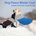 MIGOHI Dog Fleece Vest with Leash Hole - Soft Thermal Sweater Winter Warm Coats with Adjustable Button Neck for Small Medium Large Dogs, Pullover Dog Jacket Cold Weather, Schnauzer, S, Brown