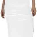 ummzongs Women's Summer Dresses 2024 Women's Short Skirt Dresses Solid Color Suspender see through the Waist, Length Dress (Size small)