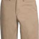 Lands' End Men's Comfort Waist Pleated 9" No Iron Chino Shorts
 size 14