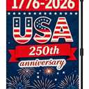 8 x 250 Anniversary USA Garden Flags 12 x 18 Double Sided for Outside, 1776-2026 Patriotic Commemorative Yard Flags, 250 Anniversary USA Merchandise