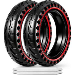2-Pack 50/75-6.1 Scooter Tire Tubeless, Upgrade Your Scooter with 8.5x2.0 Airless TIres, Puncture-proof, 8 1/2 x2 Replacement Tyre Compatible with Gotrax GXL V2/XR/APEX, Hiboy S2