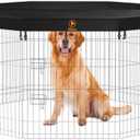 PJYuCien Mesh Top Cover - Fits 8 Panels 24 Inch Width Plastic/Metal Pet Pen Octagonal Dog Playpen (Note: Only Pen Top Cover, NO PLAYPEN!!!)