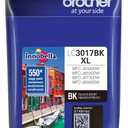 Brother LC3017BK High Yield Black Ink Cartridge, Pack of 1
