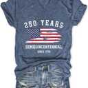 Womens Short Sleeve V Neck T-Shirt Summer Top Basic Casual Tee 2026 (M)