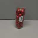 24Pcs Christmas Balls Ornaments for Xmas Tree - Shatterproof Christmas Tree Decorations Medium Hanging Ball Blue 2.5in x 24 Pack, Red