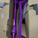 3 Wheel Scooter for Kids Ages 6-12,Kids Scooter with Light Up Wheels, Sturdy Deck Design, and 4 Height Adjustable Suitable for Kid Ages 3-12 (Grape)