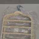 Velvet Hangers Space Saving Non Slip Pant Velvet Hangers, DUDUCOFU 8 Pack Beige Multi Layer Clothes Hangers Closet Organizer for Pants Trousers Scarf