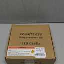 Raycare Flameless Candle with Remote Timer – 4 Flickering Acrylic Battery Operated LED Pillar Candles with Embedded Star String for Christmas, Home Decor, and as a Gift(Glod)