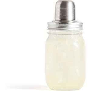 Jarware Mason Jar Cocktail Shaker Lid For Regular Mouth Mason Jar, Stainless Steel