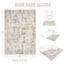 Area Rugs 8x10 Living Room: Washable Rug Modern Abstract Large Rugs Soft Non Slip Neutral Rug Stain Resistant Indoor Carpet for Bedroom Kitchen Dining Room Home Office Rugs(Blue Brown,8'x10')