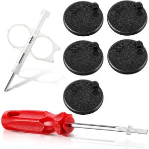 Sprinkler Rotor Tool Kit, 5 Pack Protective Rubber Caps Adjustment Key Pull Up Tool Compatible with Hunter PGP/Rain Bird Geared Rotors, Sprinkler Head Adjustment Set (Red & White)