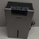 Dehumidifier, 98OZ Dehumidifiers for Home(1000sq.ft), Humidity Display Dehumidifier for Basement Bathroom Bedroom, Auto Shut Off, Washable Filter, Drain Hose, Timer, 7 Ambient Lights, Gray