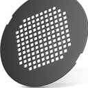 Shower Drain Cover, Shower Drain Hair Catcher Snap-in Replacement Strainer, Matt Black Round Grate, Drain Protector Designed for 4.25" D Standard Round Shower Drains