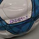 Soccer Ball Size 3,4,5 Soft PU for Practice Training Gift Boys Girls Kid Come with Pump and Needle (Blue)