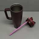 Owala FreeSip Tumbler Insulated Stainless Steel Water Bottle with Built-in Straw and Side Handle, For Travel, Work, School, and Sports, 40oz, BPA Free, Leak Proof, Black Cherry