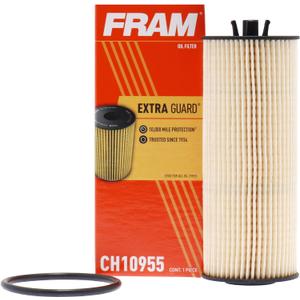 FRAM Extra Guard CH10955, 10K Mile Change Automotive Replacement Interval Cartridge Engine Oil Filter for Select Vehicle Models