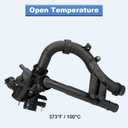 Coolant Thermostat Housing Assembly Compatible with 2016-2020 Mercedes-Benz C200 C300 GLC250 GLC300 E300 SLC180 SLC200 SLC300 SLK300 2.0L, Replacement for A2742000115 2742003400 2742003100