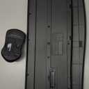 Wireless Keyboard and Mouse Combo, Full-Sized 2.4GHz Wireless Keyboard with Comfortable Palm Rest and Optical Wireless Mouse for Windows, Mac OS PC/Desktops/Computer/Laptops (Black)