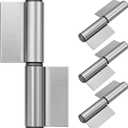 4 Pack Weld On Lift Off Hinges, 3-1/4" Heavy Duty Weldable Removable Flag Hinges, 440 Lbs Capacity for Trailer Ramp, Gate Door