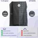 YnM Cooling Weighted Blanket for Adults, 10lbs Heavy Bed Throw for One Person of 90lbs, Perfect for Hot Sleepers or Warm Climates with Rayon/Glass Beads(48x72 Inches,Twin/Full Bed, Pink Rose)